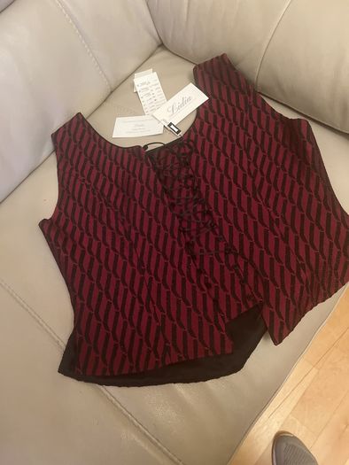 Red and Black Top