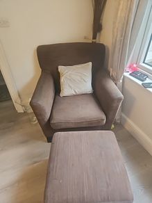 chair and foot stool