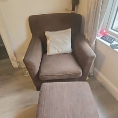 chair and foot stool