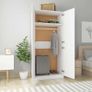 Wardrobe White 90x52x200 cm Chipboard Image 3