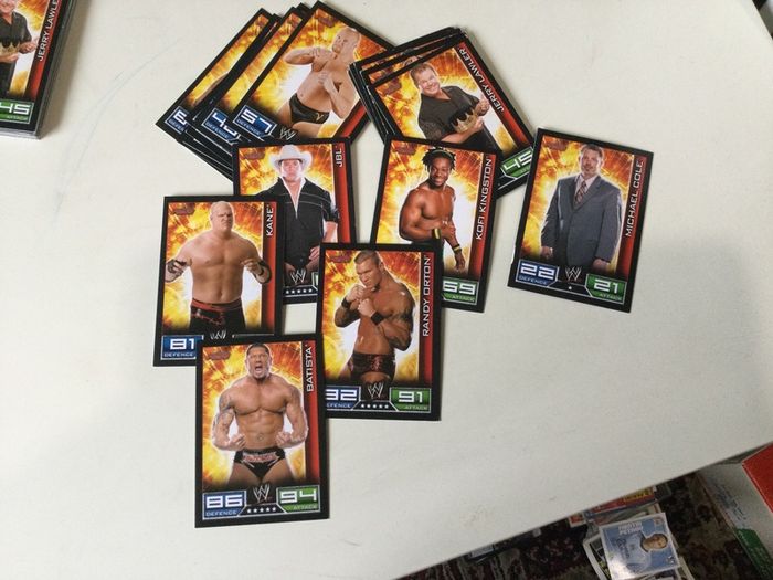 WWE wrestling cards
