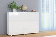 Sideboard High Gloss White 107x35x76 cm