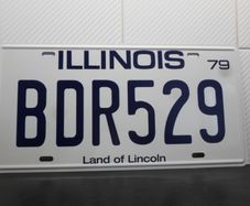 Blues Brothers Bluesmobile BDR529 Replica Movie American License Plate Illinois