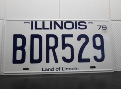Blues Brothers Bluesmobile BDR529 Replica Movie American License Plate Illinois