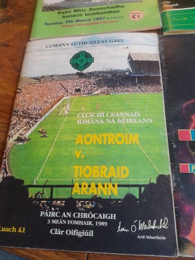 Vintage Tipperary Hurling Programmes