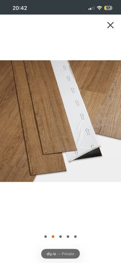 GoodHome Poprock Natural honey Wood effect Self-adhesive Vinyl planks