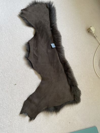 Stunning  leather fur neck piece