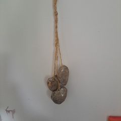 wooden hanging hearts