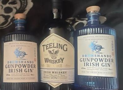 Drumshanbo Gunpowder tanqueray Irish Gin empty Bottle