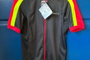Craft Red Black Neon Move Cycling Jersey Full Zip Shirt S