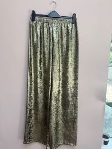 Gold lame trousers