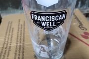 franciscian well pint glasses x x12