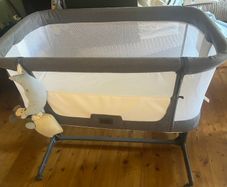 Baby crib- babylo aurora 2 in 1 bedside sleeper crib