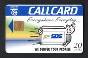 1996 Ireland 20 unit KAn Post's courier and parcel distribution service S.D.S (Special Distribution Services) (Gemplus GEM1) Call Card Used. Telecom Eireann card number 11115