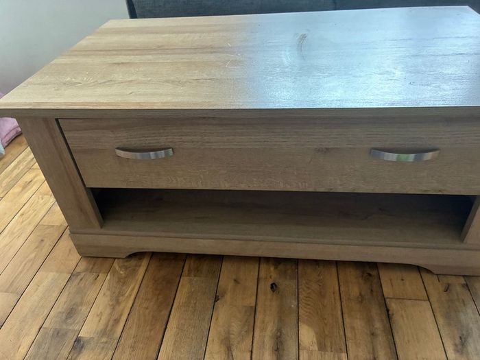 Oak effect coffee table