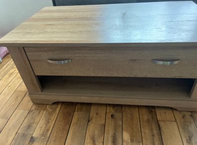 Oak effect coffee table