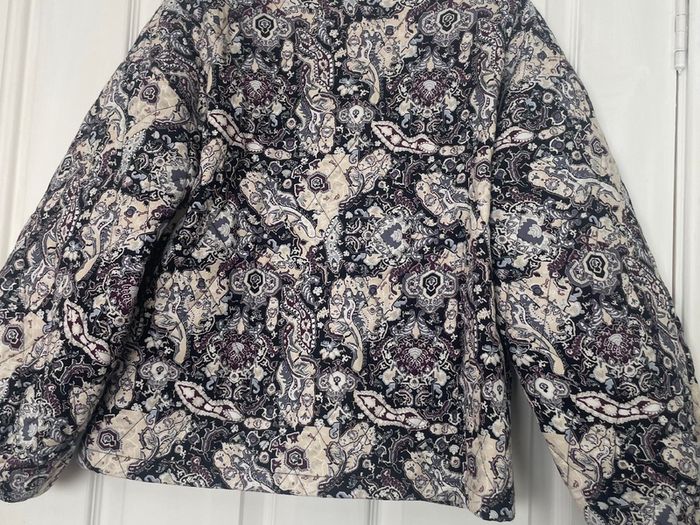 Saint Tropez Quilted Paisley Jacket Size M