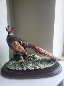 Capodimonte Pheasant Sculpture Fifurine