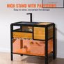 Wooden Tortoise Habitat | Reptile Enclosure with Stand & Light Holder | Indoor & Outdoor Small Animal House Image 3