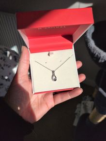 H Samuel diamond necklace