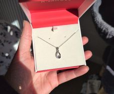 H Samuel diamond necklace