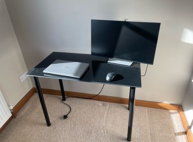 IKEA Black Study Desk
