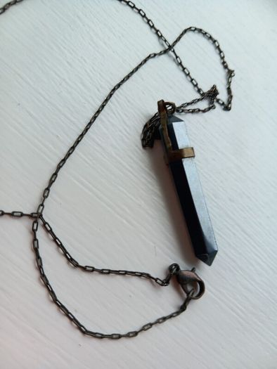 Pyrite crystal necklace