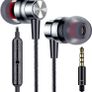 Earphones, In-Ear Headphones Earphones with High Sensitivity Microphone & Volume Control, Noise Isolating, High Definition, Pure Stereo Sound for iPhone, iPod, iPad, MP3 Players, Galaxy, etc Image 5