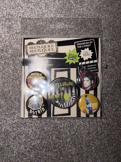 Beetlejuice Badges