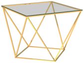 Coffee Table Gold 80x80x45 cm Stainless Steel