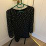Black pattern Dress size 10 Image 2