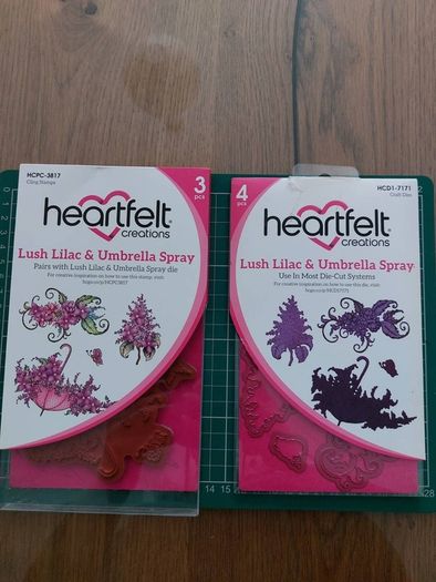 Heartfelt set- die and stamp- lush lilac