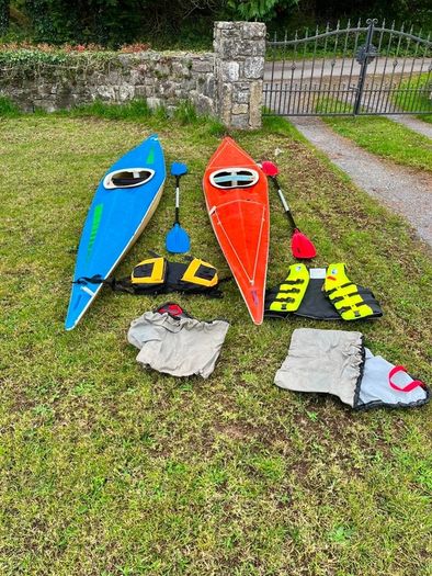 pair of Lawrence kayaks