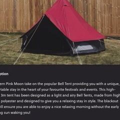 Electric Picnic 2 person Moonlight Meadows tent