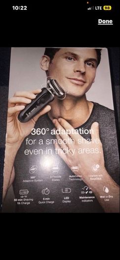 braun new series 7 smart sonic shaver smart dock station clean & charge Wet and Dry Electric Shaver