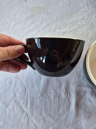 2 Barista-style ceramic cups