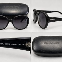 Prada SPR 21L Black Sunglasses - Made in Italy - Case