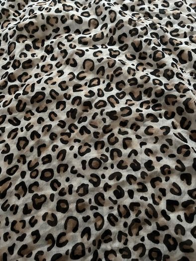 Leopard print long Scarf