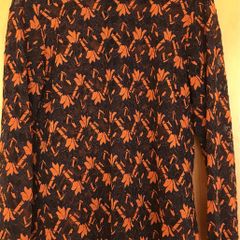Ladies Navy/ Orange Lace Top by Inwear