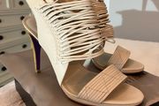 Miezko Leather Sandals / Gladiator Heels - Size EU 40 / Size 6