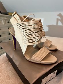 Miezko Leather Sandals / Gladiator Heels - Size EU 40 / Size 6