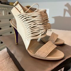 Miezko Leather Sandals / Gladiator Heels - Size EU 40 / Size 6