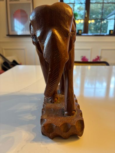 Two Hard-Carved African Wooden Sculptures