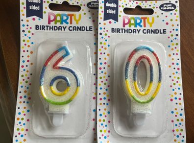 60th Birthday Candles