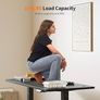 NEW SALE | Standing Desk Height Adjustable Electric Desk, 100x60cm Stand up Table, Sit Stand Home Office Desk with Splice Board, Black Top Image 3