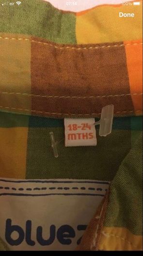 Boys shirt 18/24 mths