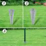 Chain Link Fence with Posts Spike Steel 1,0x25 m Image 5