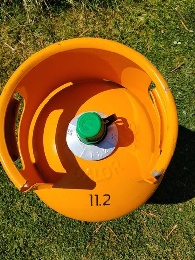 Calor Butane Gas Bottle, half full.