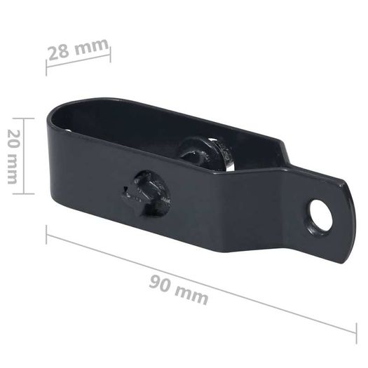 Fence Wire Tensioners 250 pcs 100 mm Steel Anthracite