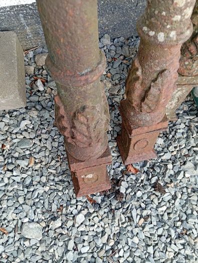 Antique Victorian cast iron pillars